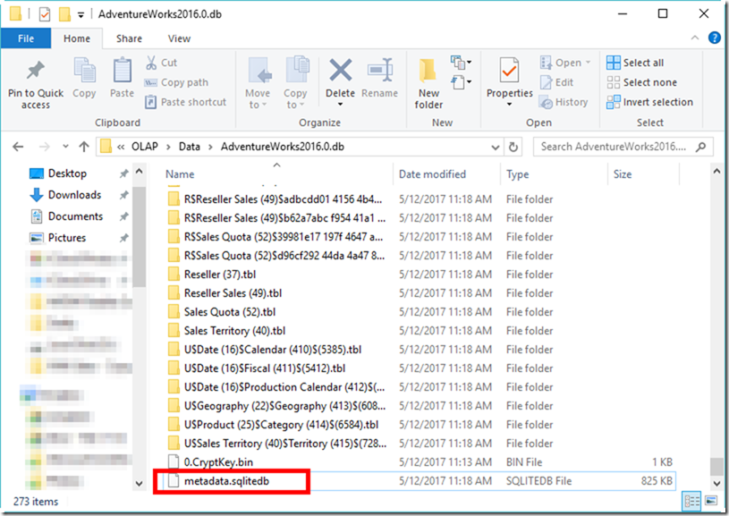 SSAS Tabular Metadata
