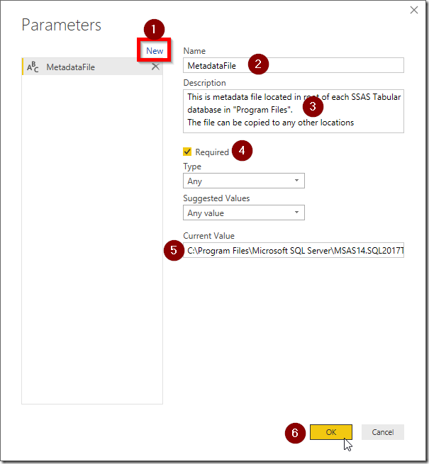 Power Query Parameter