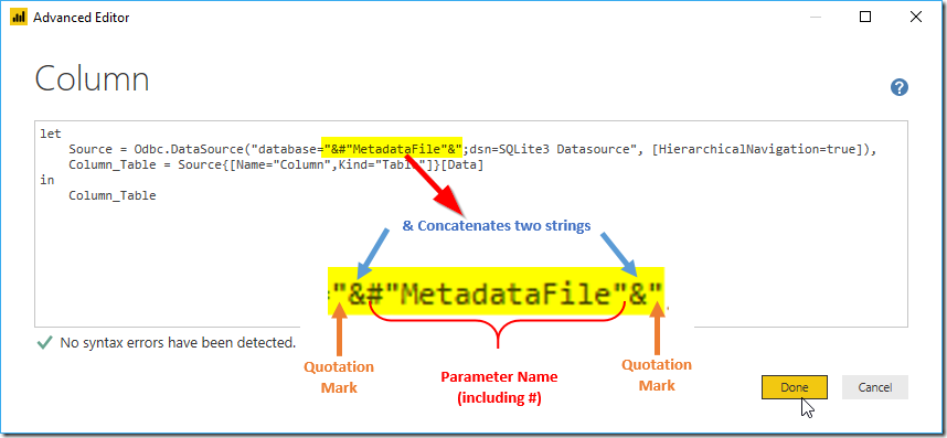 Power Query Parameter