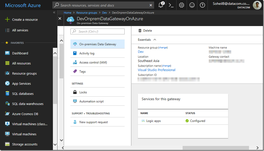 On-premises Data Gateway For Azure Analysis Services