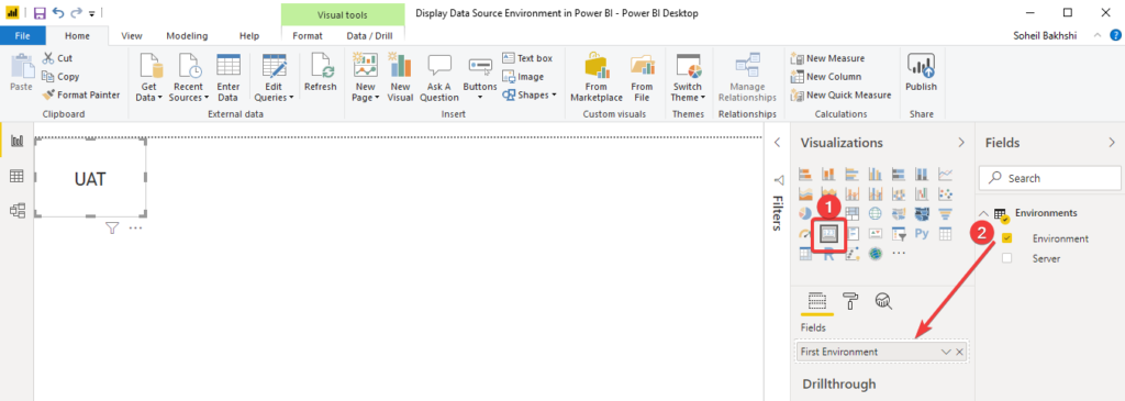 Using Card Visual in Power BI Desktop