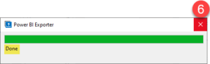 Power BI Exporter Successfully Exported the Data