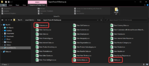 Navigating the Exported Data from Power BI Desktop Using Power BI Exporter