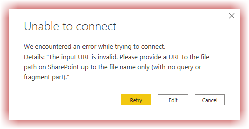 An error raises if we forget to take out the query part from the file path