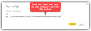 Getting data from Excel hosted in SharePoint Online with a Direct File Link