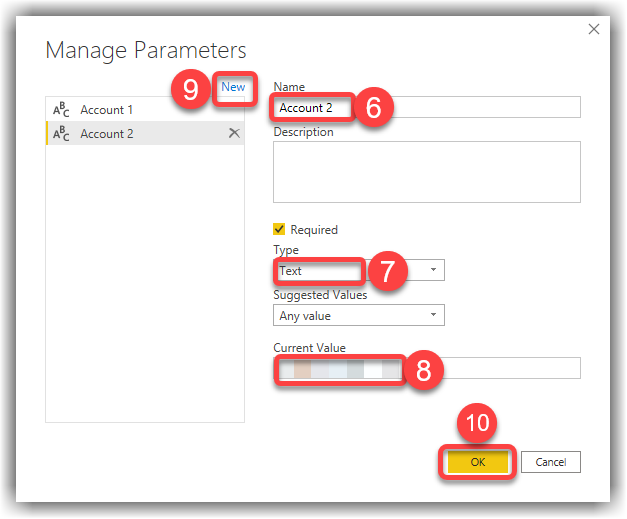 Defining Query Parameters in Power BI Desktop