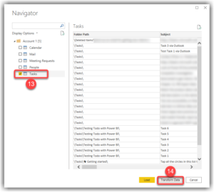 Getting To Do data in Power Query