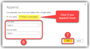 Appending two or more queries
