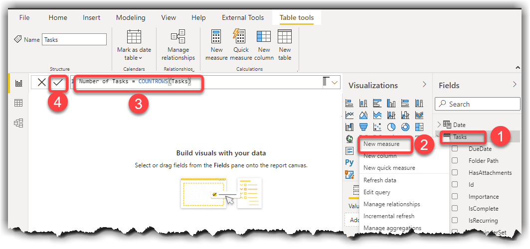 Creating a Measure in Power BI Desktop