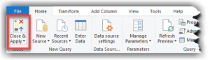 Loading the Data into Data Model