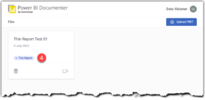 Power BI Documenter Detects the uploaded file is a Thin Report