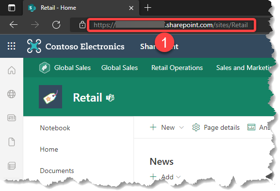 Getting SharePoint Online Site URL