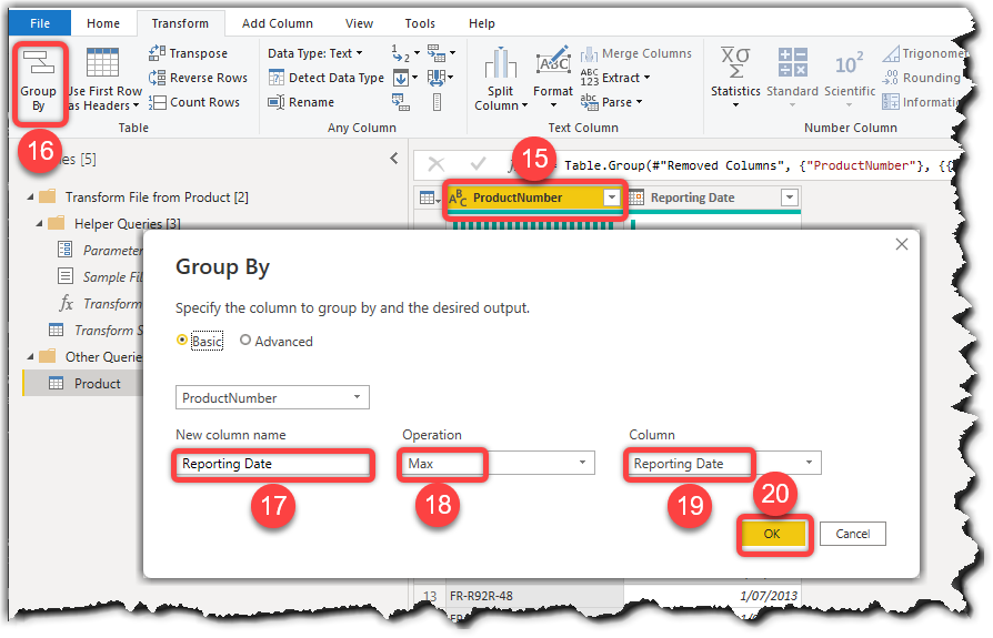 Table.Group() Group By functionality in Power Query for Power BI