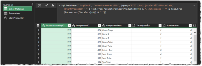Dynamically Passing Parameters to a SQL Stored Procedure in Excel 365 ...