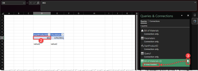 Dynamically Passing Parameters to a SQL Stored Procedure in Excel 365 ...
