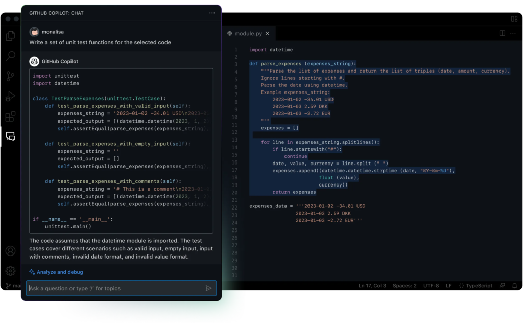 Copilot in GitHub