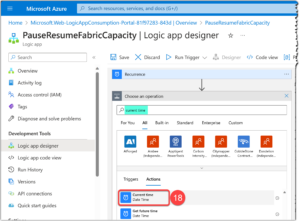 Using Current Time action to Logic Apps
