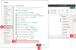 Enabling Preview Features in Power BI Desktop