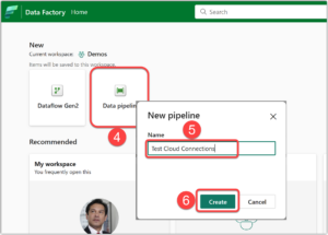 Create a new Data Pipeline in Microsoft Fabric