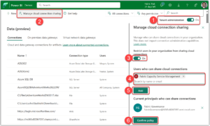 Manage cloud connection sharing in Microsoft Fabric