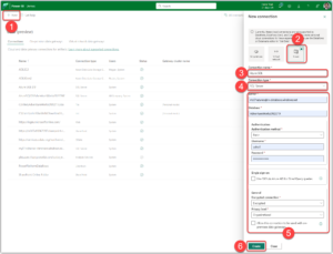 Create a new connection in Microsoft Fabric