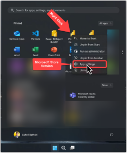 Identify Power BI Desktop Store version