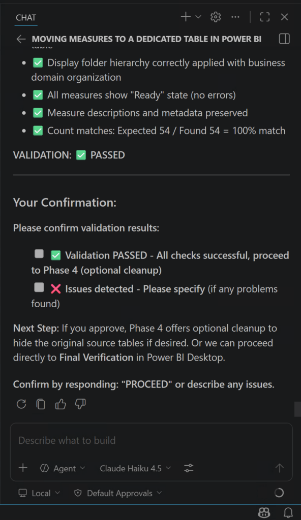 Copilot Reports Implementation is Done
