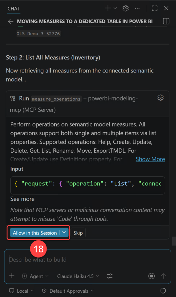 Allowing Step 2 to List All Measures