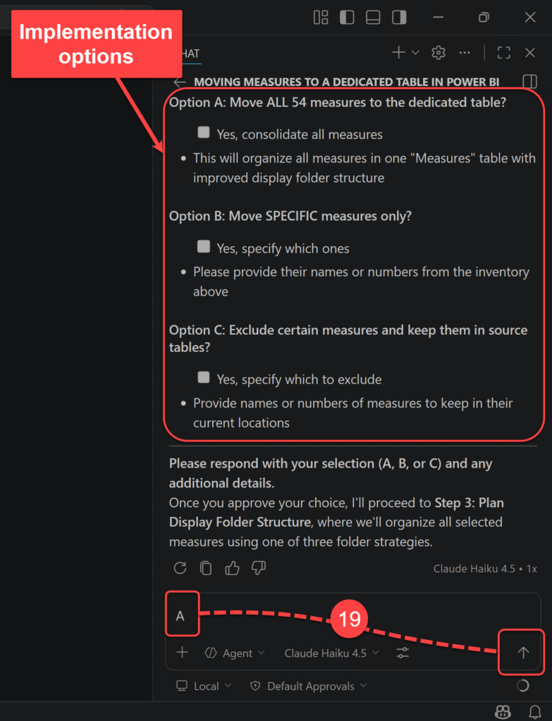 Implementation Options for Step 3