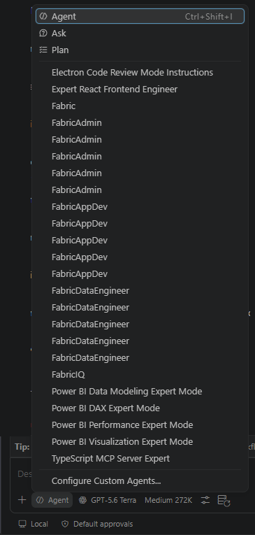 Duplicate custom agents in the GitHub Copilot agent picker in VS Code