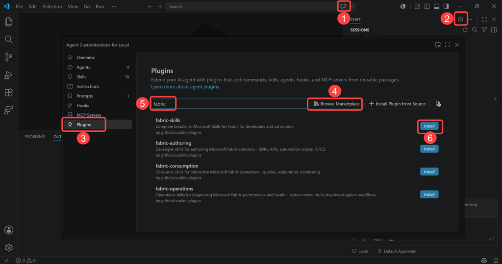 Install fabric-skills Plugin