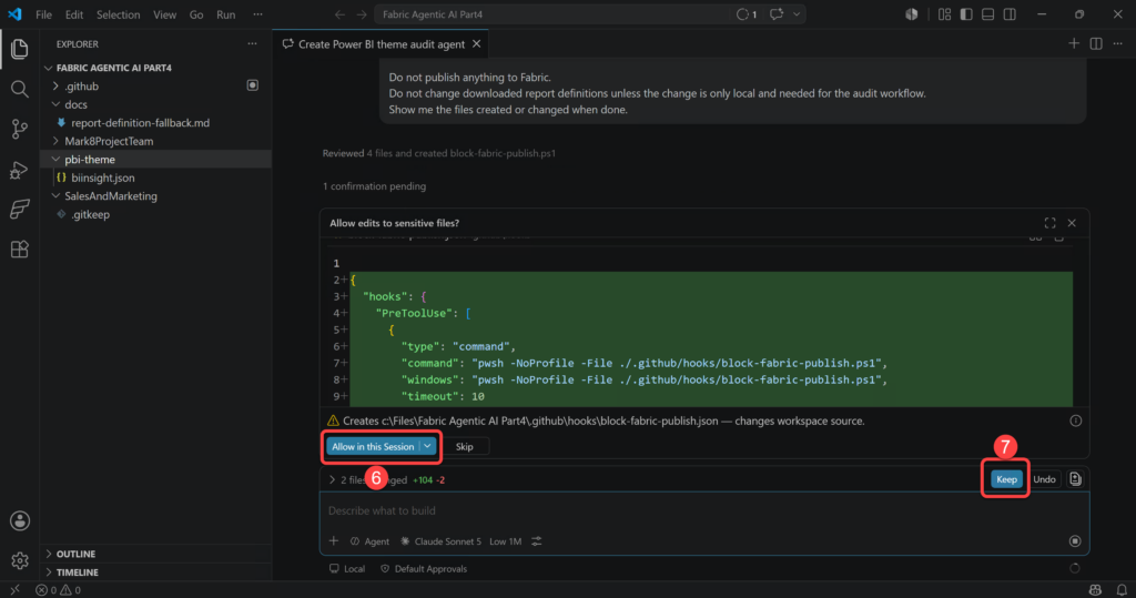 Creating AI hooks in VS Code