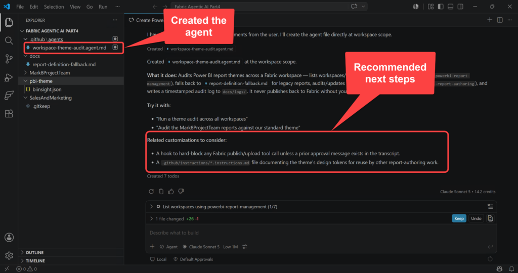 AI recommends the next steps