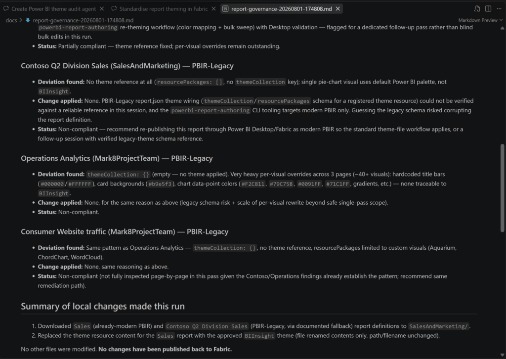 Report Logs